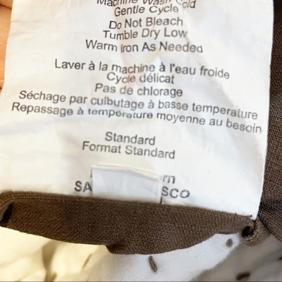 POTTERY BARN Set Of Two Pick Stitch Pillow Shams - Picture 8 of 8